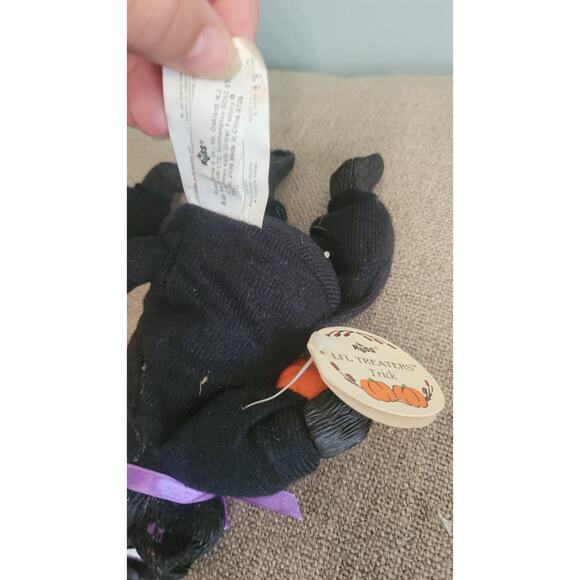 Vintage 1990s Russ Berrie Li’l Treaters “Trick” Black Cat Plush Set of 2 –... - Picture 3 of 4